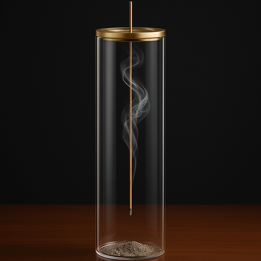 Quemador de incienso de vidrio